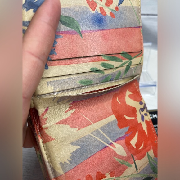 CHANEL Tropical Printed Matelasse Leather Trifold Compact Wallet with COA - Picture 11 of 12